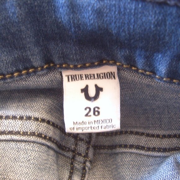 Like New Excellent Condition True Religion Women Jeans sz 26 Made in Mexico - Picture 3 of 5